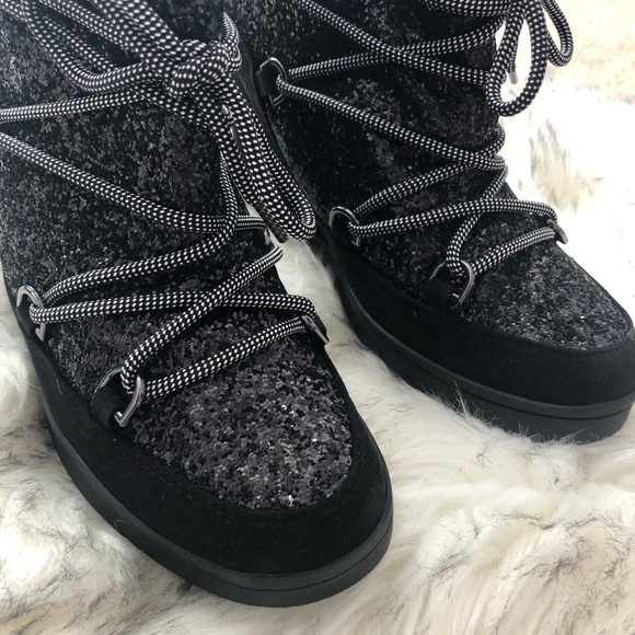 Juicy Couture Lace Up Wedge Sport Ankle Boots - Picture 4 of 14